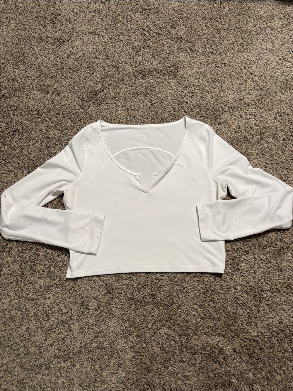 Lululemon Cropped Henley Long Sleeve size 6